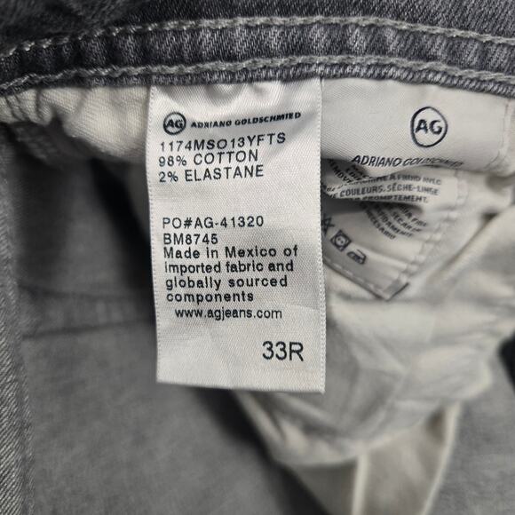 AG Adriano Goldschmied The Graduate Tailored Leg Jeans Size 33R - Picture 4 of 8